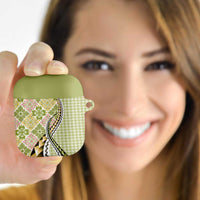Aloha Vintage Palaka Floral Hawaiian Quilt AirPods Case Omaomao Motif LT9 - Polynesian Pride