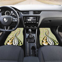 Aloha Vintage Palaka Floral Hawaiian Quilt Car Mats Omaomao Motif - Polynesian Pride