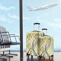 Aloha Vintage Palaka Floral Hawaiian Quilt Luggage Cover Omaomao Motif LT9 - Polynesian Pride