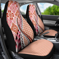 Aloha Vintage Palaka Floral Hawaiian Quilt Car Seat Cover Ulaula Motif LT9 - Polynesian Pride