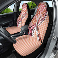 Aloha Vintage Palaka Floral Hawaiian Quilt Car Seat Cover Ulaula Motif LT9 - Polynesian Pride