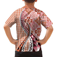 Aloha Vintage Palaka Floral Hawaiian Quilt Hawaiian Shirt Ulaula Motif LT9 - Polynesian Pride