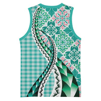 Aloha Vintage Palaka Floral Hawaiian Quilt Basketball Jersey Polu Motif LT9 - Polynesian Pride