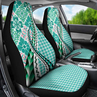 Aloha Vintage Palaka Floral Hawaiian Quilt Car Seat Cover Polu Motif LT9 - Polynesian Pride