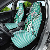 Aloha Vintage Palaka Floral Hawaiian Quilt Car Seat Cover Polu Motif LT9 - Polynesian Pride