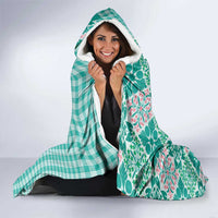 Aloha Vintage Palaka Floral Hawaiian Quilt Hooded Blanket Polu Motif LT9 - Polynesian Pride
