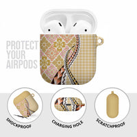 Aloha Vintage Palaka Floral Hawaiian Quilt AirPods Case Melemele Motif LT9 - Polynesian Pride