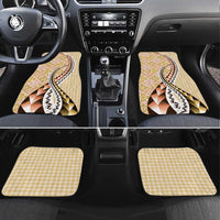 Aloha Vintage Palaka Floral Hawaiian Quilt Car Mats Melemele Motif - Polynesian Pride