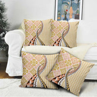 Aloha Vintage Palaka Floral Hawaiian Quilt Pillow Cover Melemele Motif LT9 - Polynesian Pride
