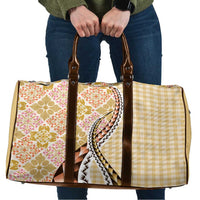 Aloha Vintage Palaka Floral Hawaiian Quilt Travel Bag Melemele Motif LT9 Yellow - Polynesian Pride