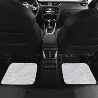 Polynesian Manta Ray Car Mats Blue Floral Turtle Tattoo - Polynesian Pride