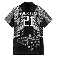 Custom New Zealand Rugby Hawaiian Shirt Black Haka Dance With NZ Champions History LT9 - Polynesian Pride