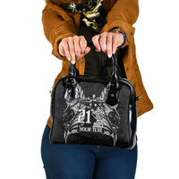 Custom New Zealand Rugby Shoulder Handbag Black Haka Dance With NZ Champions History LT9 One Size Black - Polynesian Pride