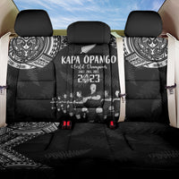 NZ Rugby Back Car Seat Cover Kapa Opango Maori Haka With Years of The All Black Champions LT9 One Size Black - Polynesian Pride