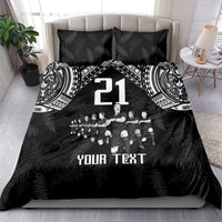 Custom NZ Rugby Bedding Set Kapa Opango Maori Haka With Years of The All Black Champions LT9 - Polynesian Pride