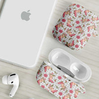 Gray Paniolo Palaka Hawaiian Cowgirl Christmas AirPods Case - Polynesian Pride