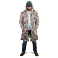 Gray Paniolo Palaka Hawaiian Cowgirl Christmas Cloak - Polynesian Pride