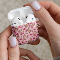 Pink Paniolo Palaka Hawaiian Cowgirl Christmas AirPods Case - Polynesian Pride