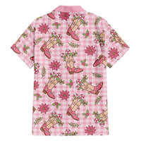 Pink Paniolo Palaka Hawaiian Cowgirl Christmas Hawaiian Shirt LT9 - Polynesian Pride