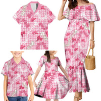 Paniolo Palaka Hawaiian Cowgirl Family Matching Mermaid Dress and Hawaiian Shirt LT9 - Polynesian Pride
