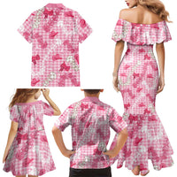 Paniolo Palaka Hawaiian Cowgirl Family Matching Mermaid Dress and Hawaiian Shirt LT9 - Polynesian Pride