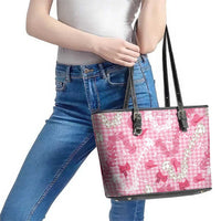 Paniolo Palaka Hawaiian Cowgirl Leather Tote Bag - Polynesian Pride