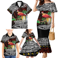 Papua New Guinea Christmas Family Matching Mermaid Dress and Hawaiian Shirt LT9 - Polynesian Pride