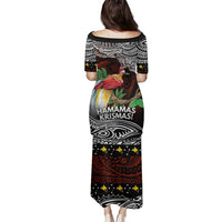 Papua New Guinea Christmas Family Matching Puletasi and Hawaiian Shirt LT9 - Polynesian Pride