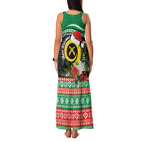 Vanuatu Pig's Tusk Meri Krismas! Family Matching Tank Maxi Dress and Hawaiian Shirt Vanuatuan Sand Drawing Pattern LT9 - Polynesian Pride