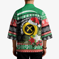 Vanuatu Pig's Tusk Meri Krismas! Kimono Vanuatuan Sand Drawing Pattern LT9 - Polynesian Pride