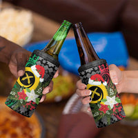 Vanuatu Pig's Tusk Meri Krismas! 4 in 1 Can Cooler Tumbler Vanuatuan Ancient Art Spirit LT9 - Polynesian Pride