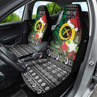 Vanuatu Pig's Tusk Meri Krismas! Car Seat Cover Vanuatuan Ancient Art Spirit LT9 - Polynesian Pride