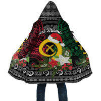 Vanuatu Pig's Tusk Meri Krismas! Cloak Vanuatuan Ancient Art Spirit LT9 Unisex Black - Polynesian Pride