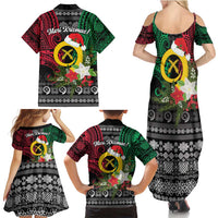 Vanuatu Pig's Tusk Meri Krismas! Family Matching Summer Maxi Dress and Hawaiian Shirt Vanuatuan Ancient Art Spirit LT9 - Polynesian Pride
