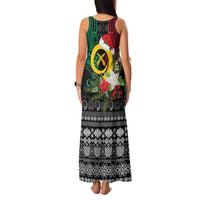 Vanuatu Pig's Tusk Meri Krismas! Family Matching Tank Maxi Dress and Hawaiian Shirt Vanuatuan Ancient Art Spirit LT9 - Polynesian Pride