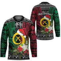 Vanuatu Pig's Tusk Meri Krismas! Hockey Jersey Vanuatuan Ancient Art Spirit LT9 - Polynesian Pride