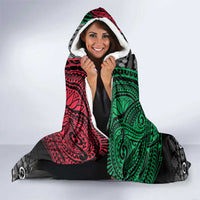 Vanuatu Pig's Tusk Meri Krismas! Hooded Blanket Vanuatuan Ancient Art Spirit LT9 - Polynesian Pride