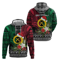 Vanuatu Pig's Tusk Meri Krismas! Hoodie Vanuatuan Ancient Art Spirit LT9 - Polynesian Pride