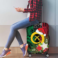 Vanuatu Pig's Tusk Meri Krismas! Luggage Cover Vanuatuan Ancient Art Spirit LT9 - Polynesian Pride