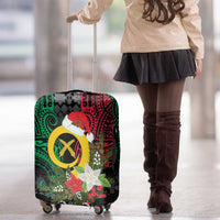 Vanuatu Pig's Tusk Meri Krismas! Luggage Cover Vanuatuan Ancient Art Spirit LT9 - Polynesian Pride