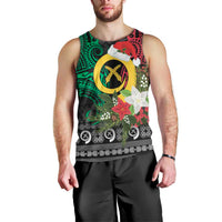 Vanuatu Pig's Tusk Meri Krismas! Men Tank Top Vanuatuan Ancient Art Spirit LT9 - Polynesian Pride