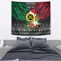 Vanuatu Pig's Tusk Meri Krismas! Tapestry Vanuatuan Ancient Art Spirit - Polynesian Pride