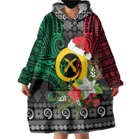 Vanuatu Pig's Tusk Meri Krismas! Wearable Blanket Hoodie Vanuatuan Ancient Art Spirit LT9 - Polynesian Pride
