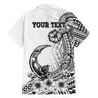Ia Orana Tahiti Personalised Family Matching Summer Maxi Dress and Hawaiian Shirt French Polynesia Hook Tattoo Special White Color LT9 - Polynesian Pride