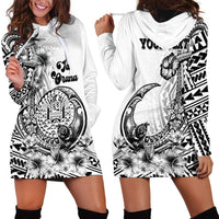 Ia Orana Tahiti Personalised Hoodie Dress French Polynesia Hook Tattoo Special White Color LT9 - Polynesian Pride