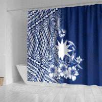 Nauru Independence Personalised Shower Curtain Naoero Hook Tattoo Special Polynesian Pattern LT9 - Polynesian Pride