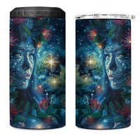 New Zealand Matariki Pohutukawa 4 in 1 Can Cooler Tumbler Te Mauri te Ora LT9 One Size: 16 oz Art - Polynesian Pride
