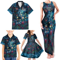 New Zealand Matariki Pohutukawa Family Matching Tank Maxi Dress and Hawaiian Shirt Te Mauri te Ora LT9 - Polynesian Pride