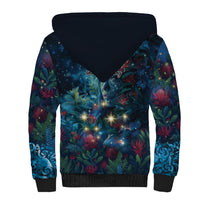 New Zealand Matariki Pohutukawa Sherpa Hoodie Te Mauri te Ora LT9 - Polynesian Pride