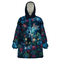 New Zealand Matariki Pohutukawa Wearable Blanket Hoodie Te Mauri te Ora LT9 One Size Art - Polynesian Pride